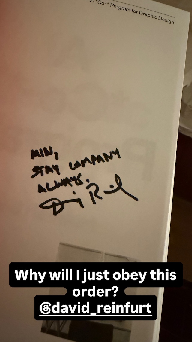 “민, 언제나 회사를 유지하세요.” (데이비드 라인퍼트, 그래픽 디자이너, O-R-G 설립자)