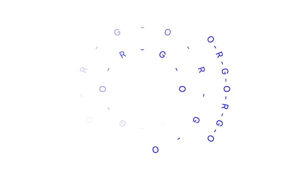「O-R-G 시계」, 웹 애플리케이션, 2025년.
